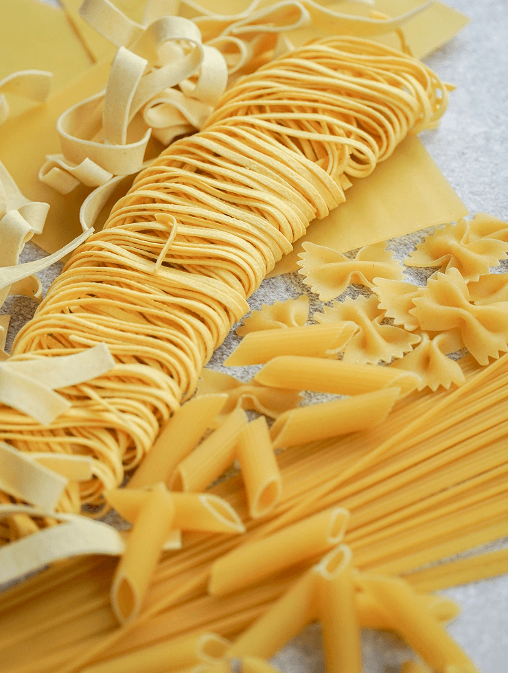 Pasta made with amaranth ingredients